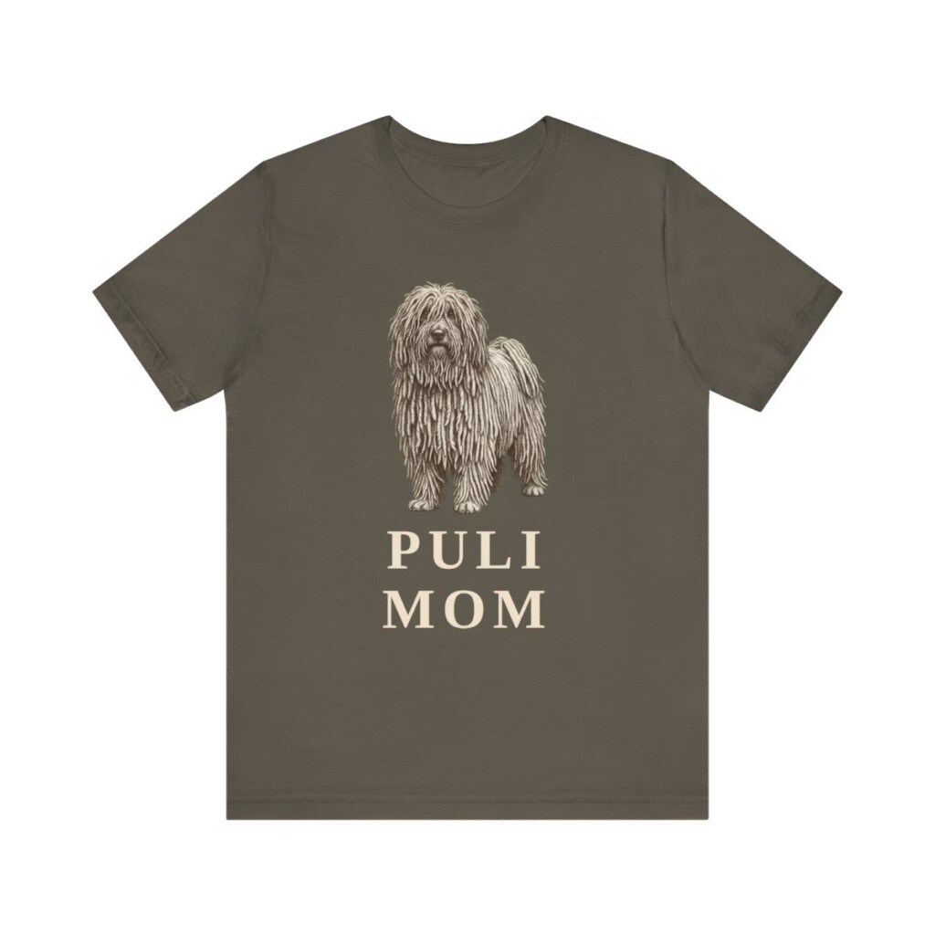 Puli Mom Shirt, Vintage Dog Sketch Tee, Dog Mom Gift