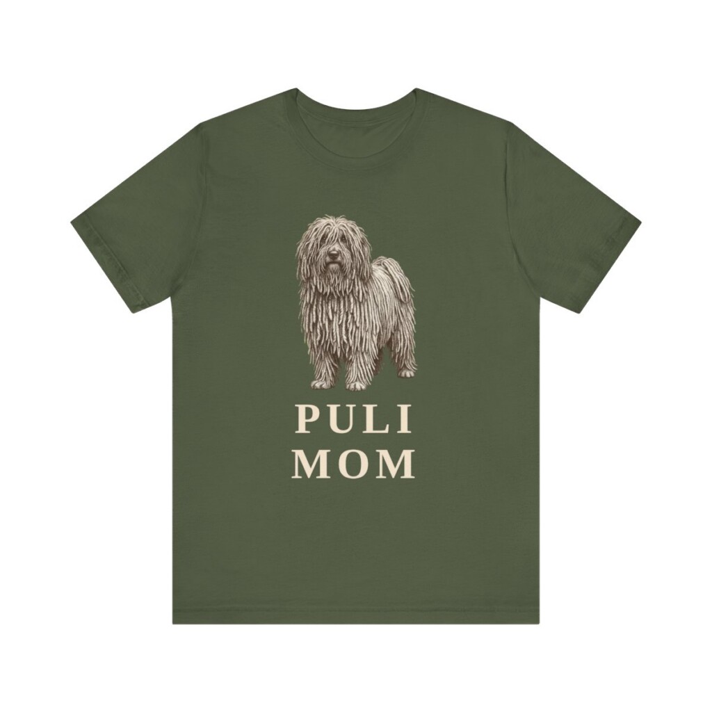 Puli Mom Shirt, Vintage Dog Sketch Tee, Dog Mom Gift