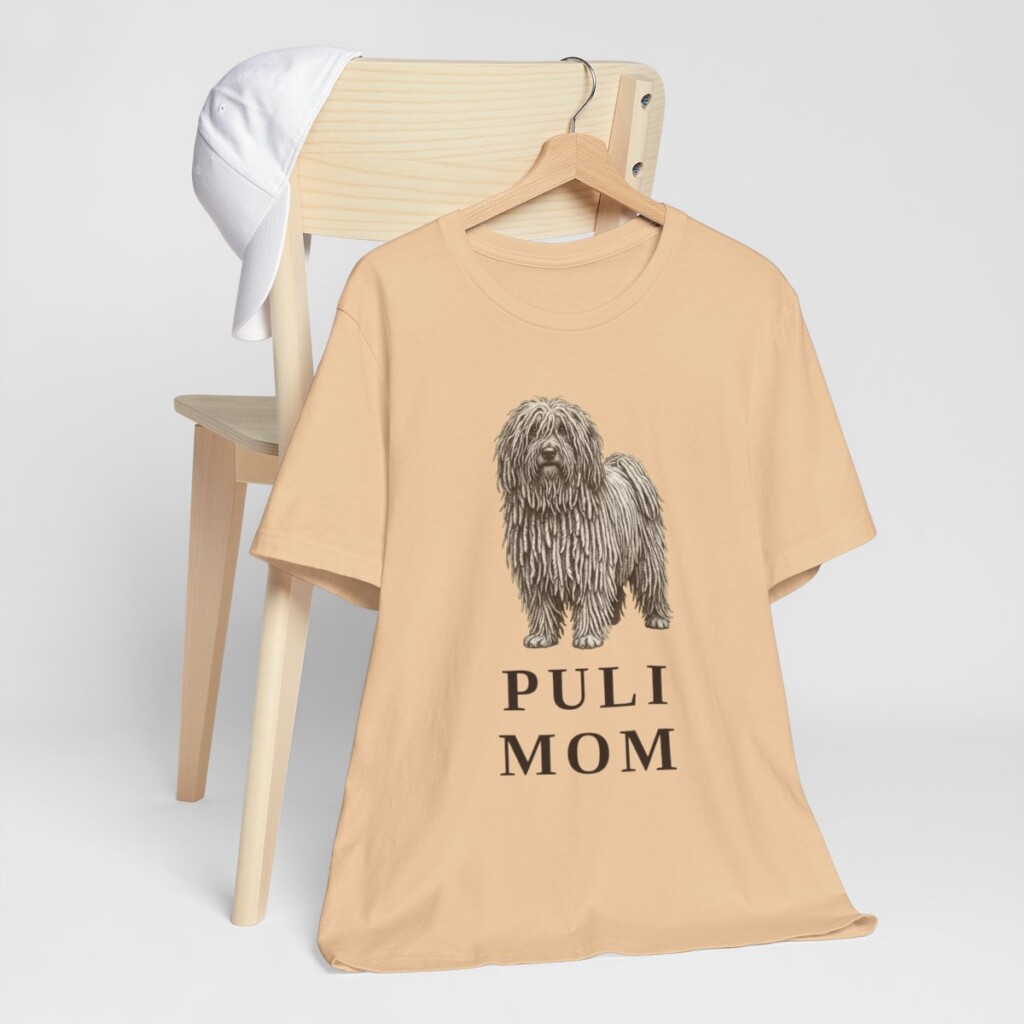Puli Mom Shirt, Vintage Dog Sketch Tee, Dog Mom Gift