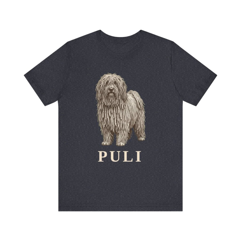 Puli Lover Shirt, Vintage Dog Sketch Tee, Dog Lover Gift