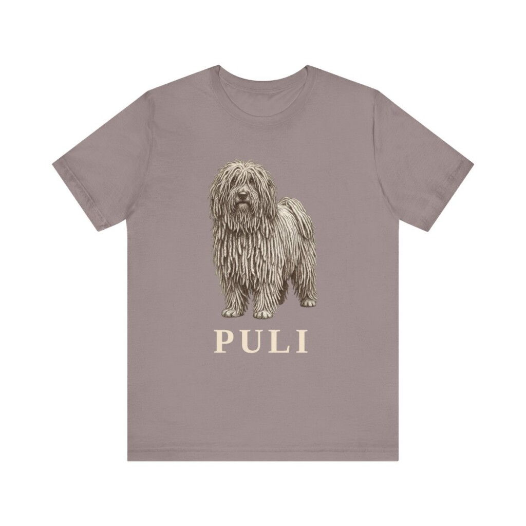 Puli Lover Shirt, Vintage Dog Sketch Tee, Dog Lover Gift