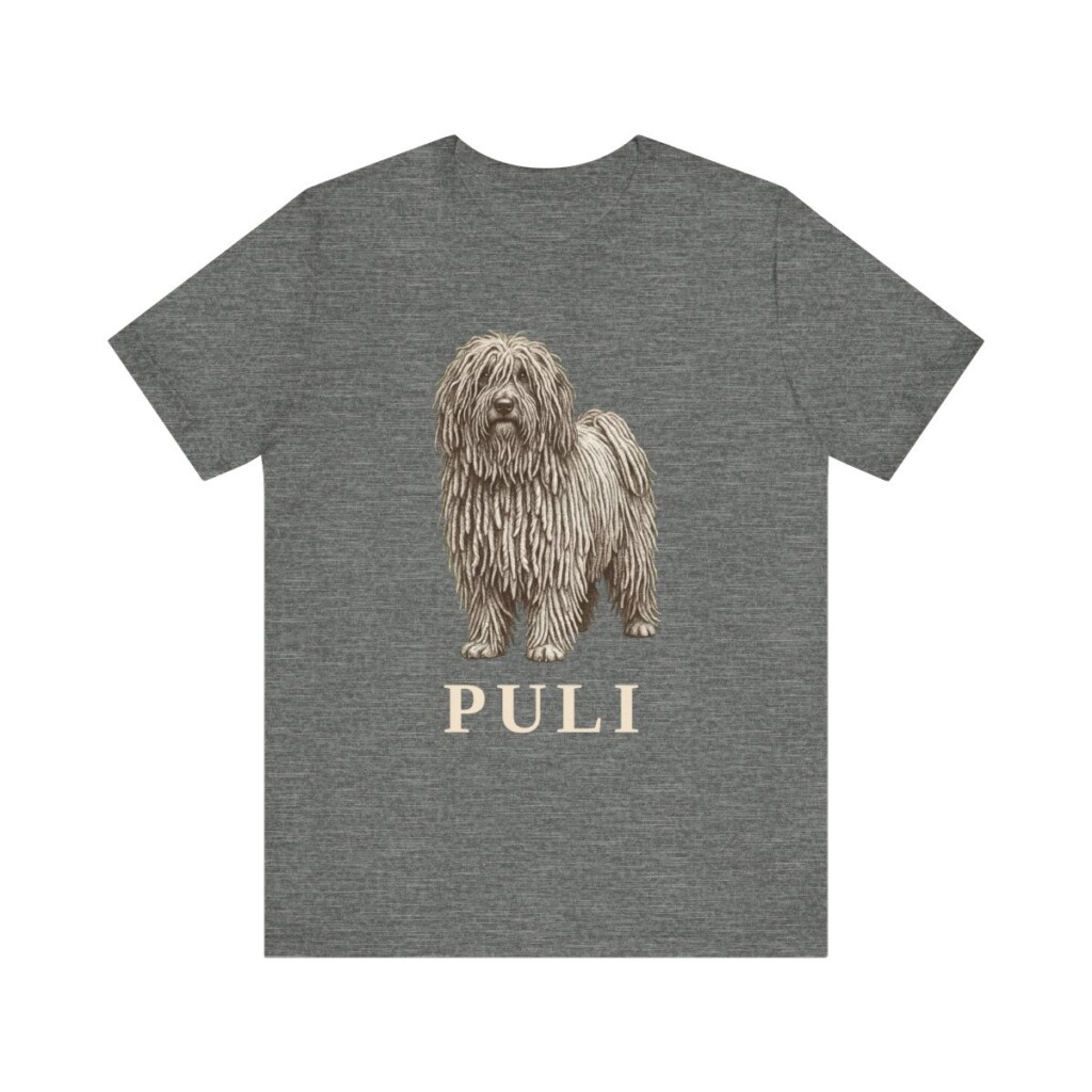 Puli Lover Shirt, Vintage Dog Sketch Tee, Dog Lover Gift