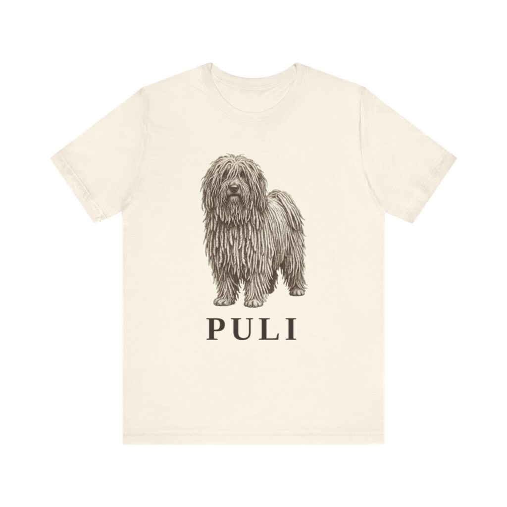 Puli Lover Shirt, Vintage Dog Sketch Tee, Dog Lover Gift