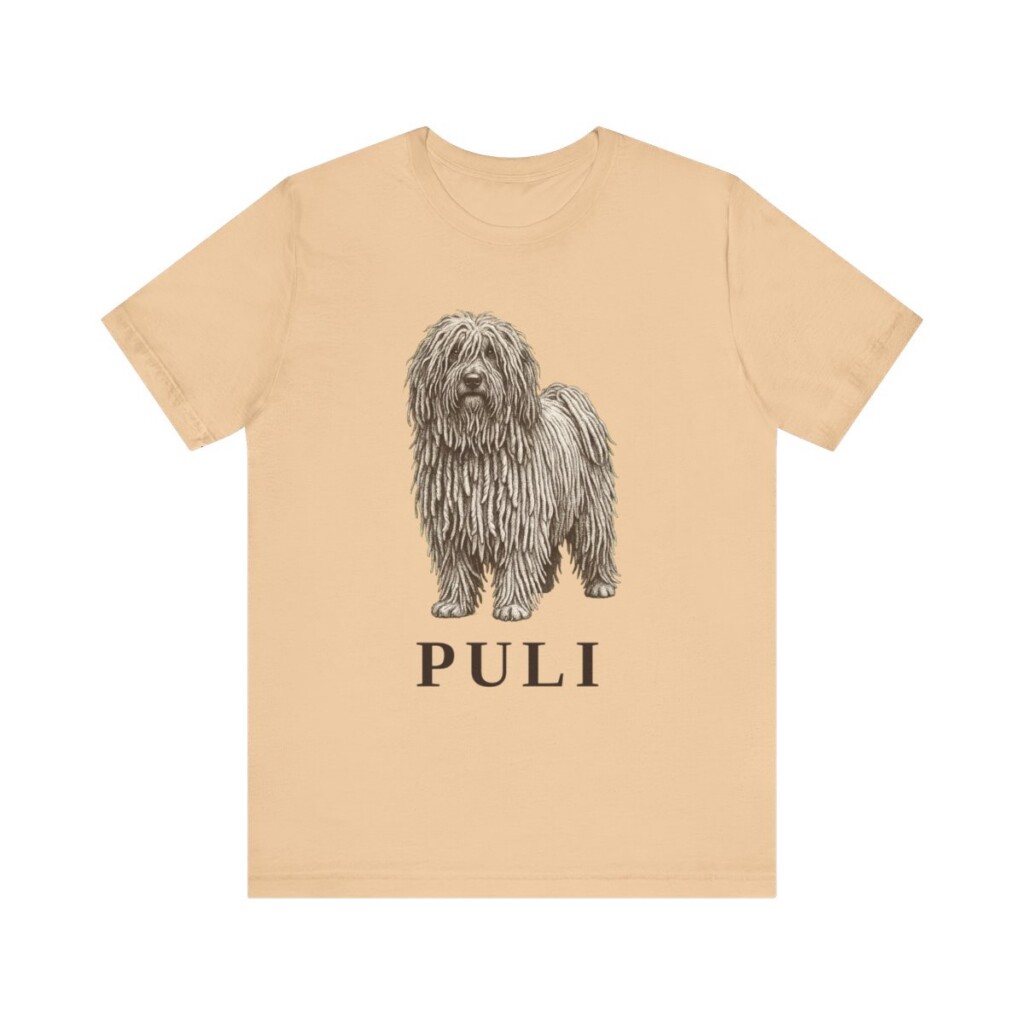 Puli Lover Shirt, Vintage Dog Sketch Tee, Dog Lover Gift