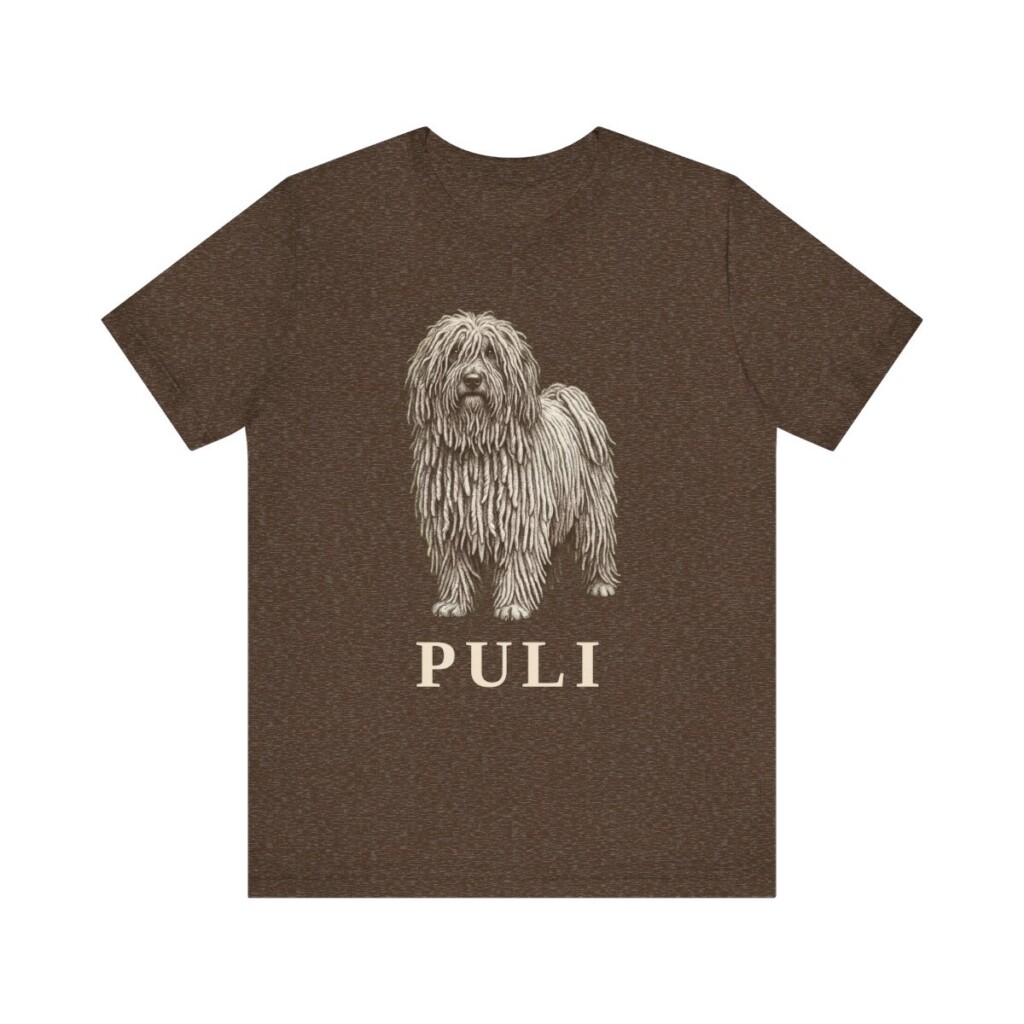 Puli Lover Shirt, Vintage Dog Sketch Tee, Dog Lover Gift