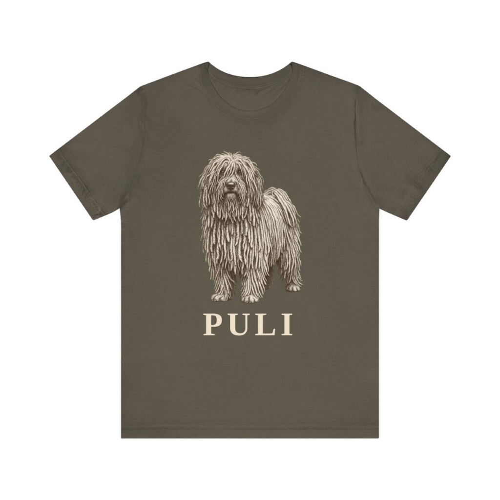 Puli Lover Shirt, Vintage Dog Sketch Tee, Dog Lover Gift