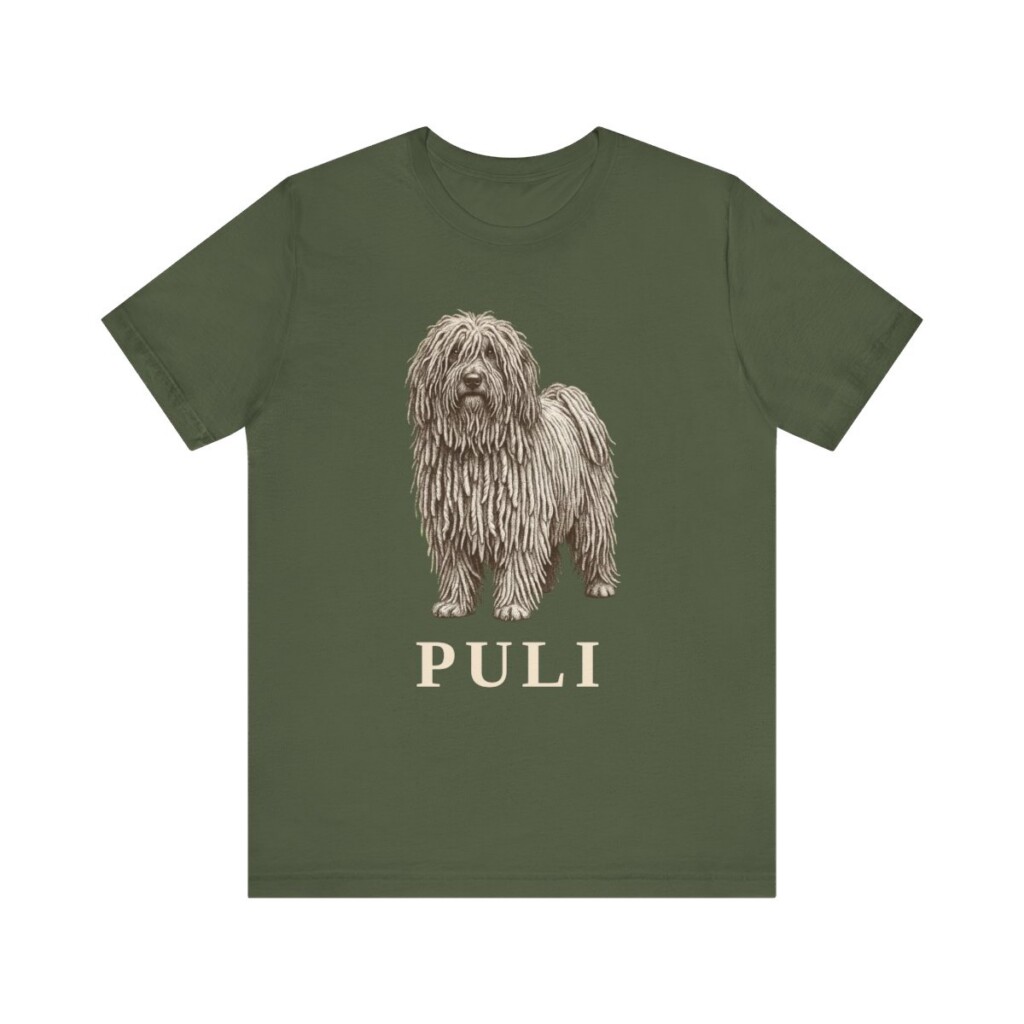 Puli Lover Shirt, Vintage Dog Sketch Tee, Dog Lover Gift