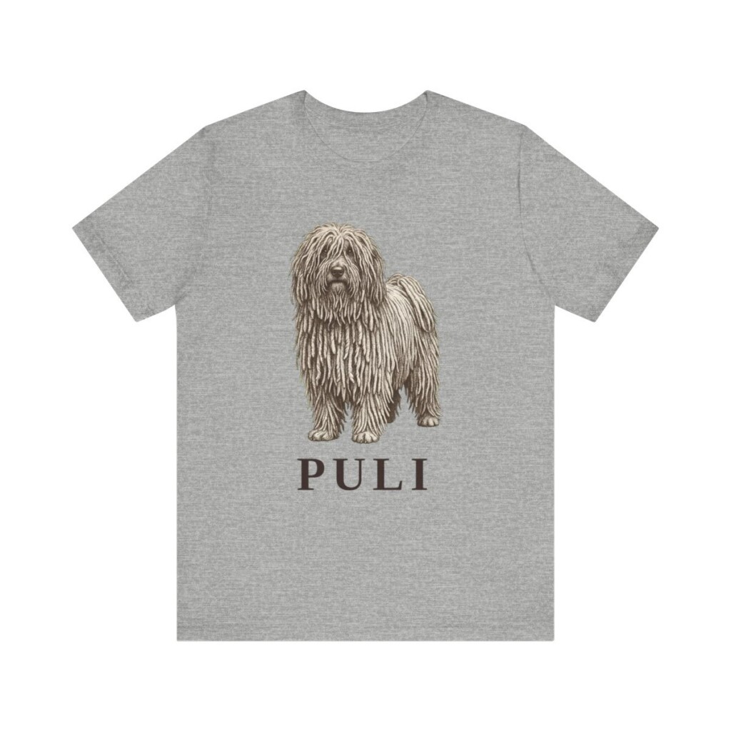 Puli Lover Shirt, Vintage Dog Sketch Tee, Dog Lover Gift