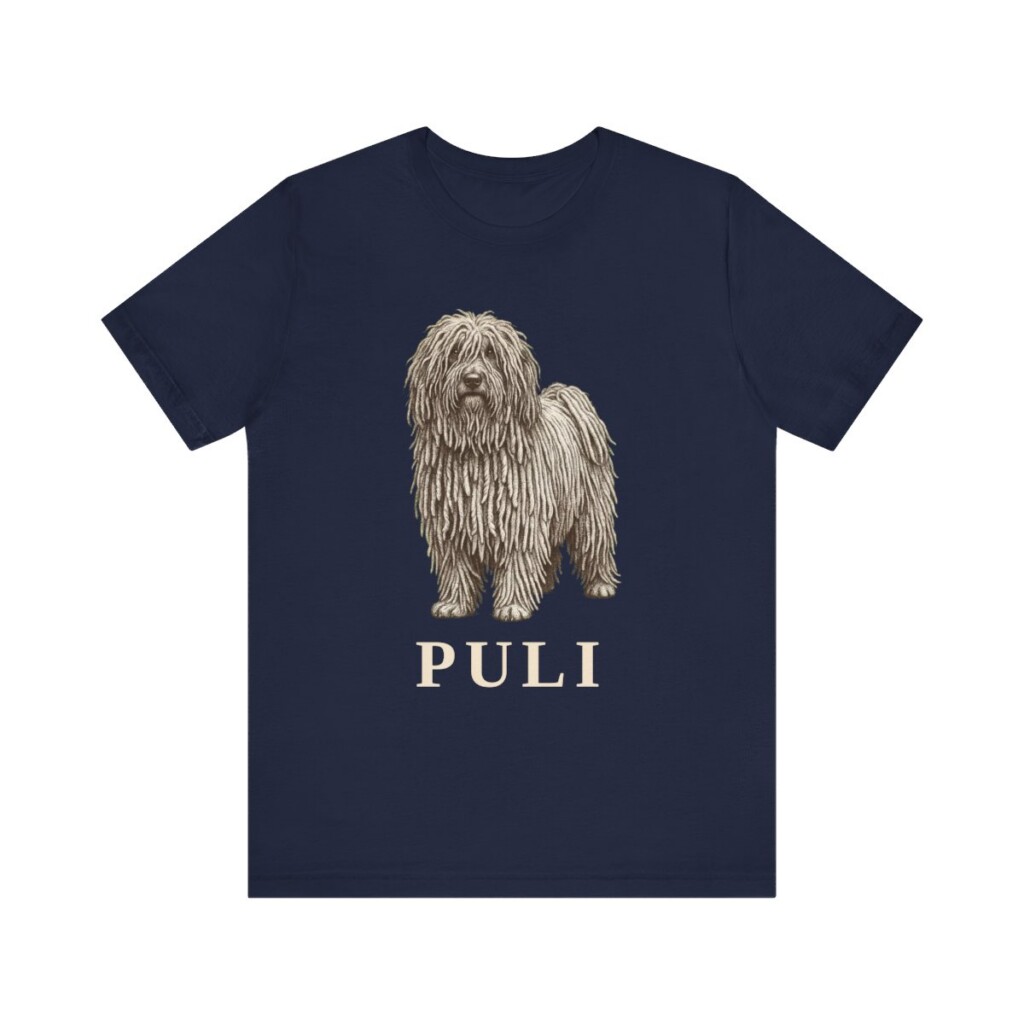Puli Lover Shirt, Vintage Dog Sketch Tee, Dog Lover Gift