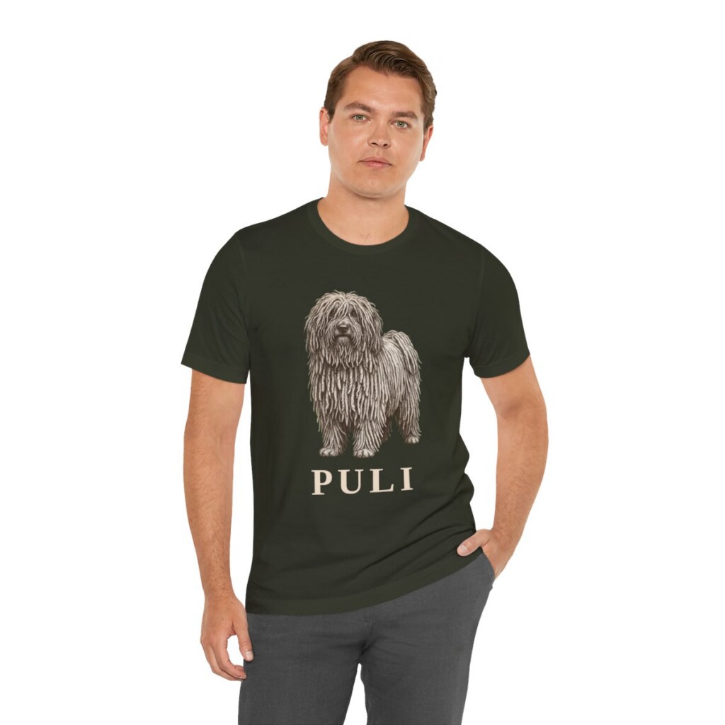 Puli Lover Shirt, Vintage Dog Sketch Tee, Dog Lover Gift