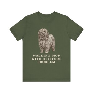 Puli Humor Shirt, Vintage Dog Sketch Tee, Dog Humor Gift