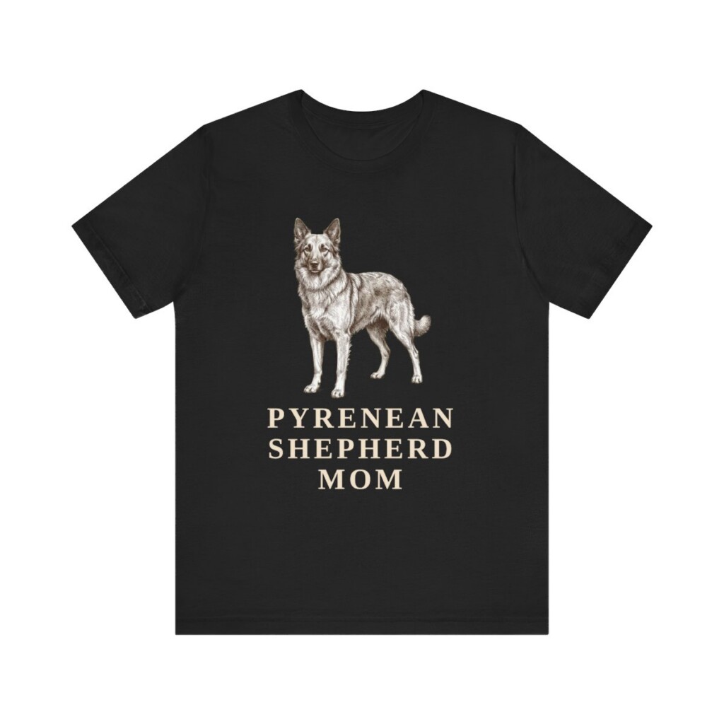 Pyrenean Shepherd Mom Shirt, Vintage Dog Sketch Tee, Dog Mom Gift