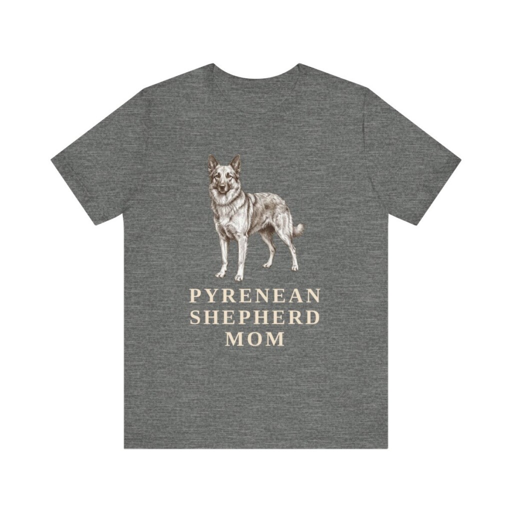 Pyrenean Shepherd Mom Shirt, Vintage Dog Sketch Tee, Dog Mom Gift