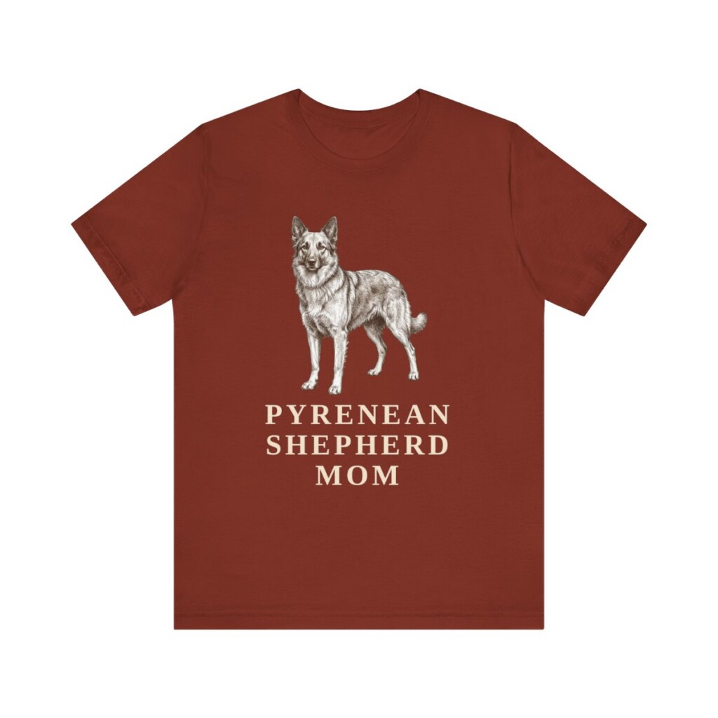 Pyrenean Shepherd Mom Shirt, Vintage Dog Sketch Tee, Dog Mom Gift