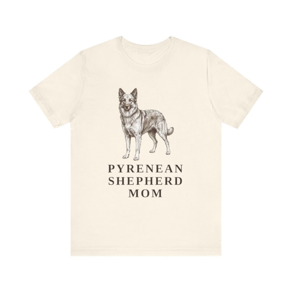 Pyrenean Shepherd Mom Shirt, Vintage Dog Sketch Tee, Dog Mom Gift