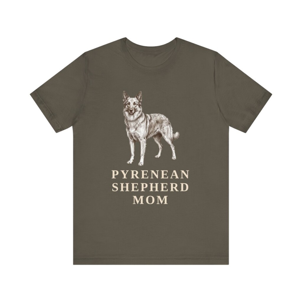 Pyrenean Shepherd Mom Shirt, Vintage Dog Sketch Tee, Dog Mom Gift