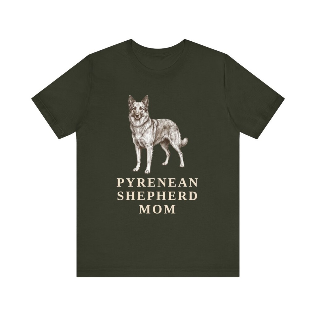 Pyrenean Shepherd Mom Shirt, Vintage Dog Sketch Tee, Dog Mom Gift
