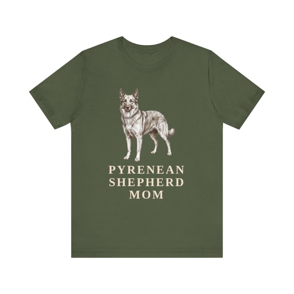 Pyrenean Shepherd Mom Shirt, Vintage Dog Sketch Tee, Dog Mom Gift