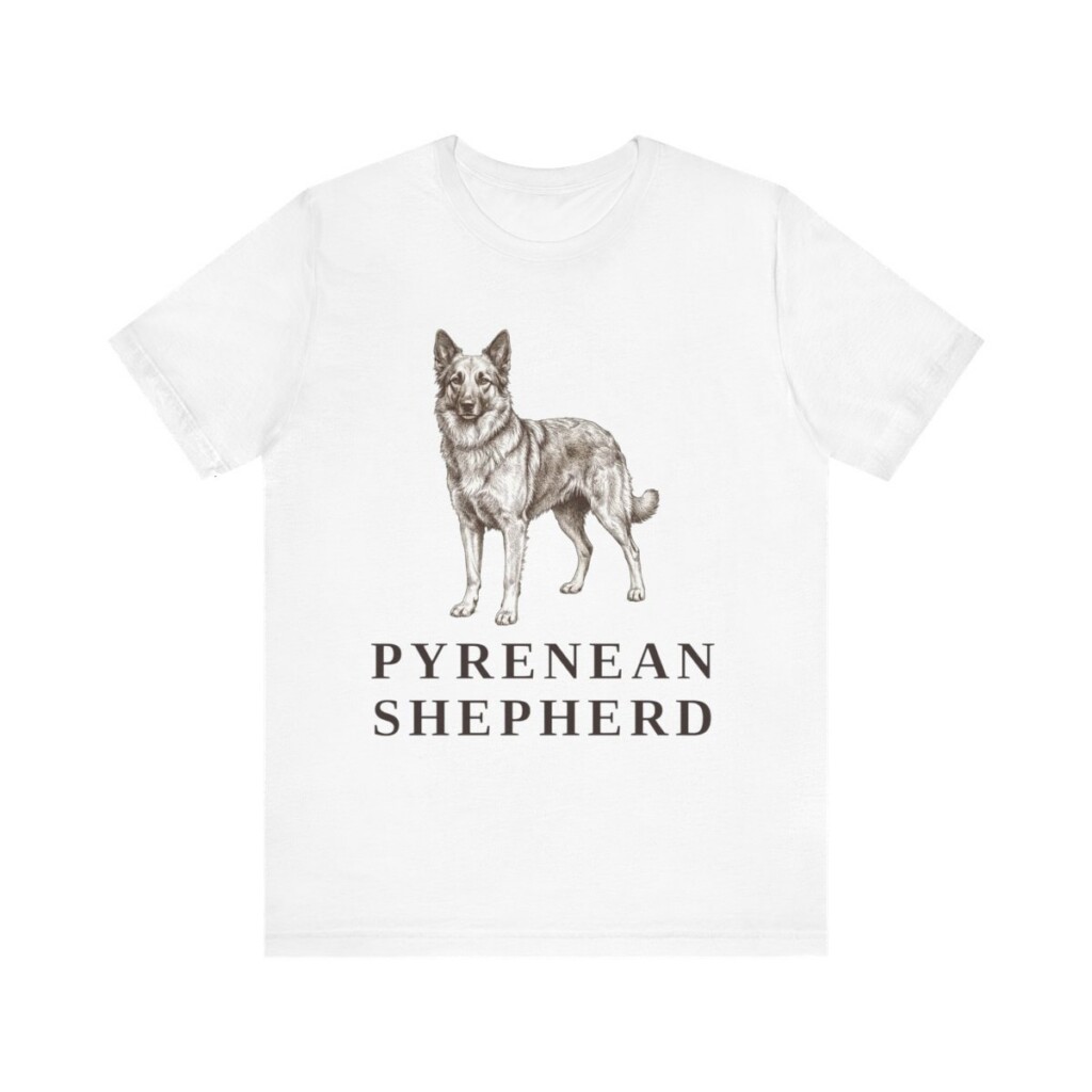 Pyrenean Shepherd Lover Shirt, Vintage Dog Sketch Tee, Dog Lover Gift Pyrenean Shepherd Lover Shirt, Vintage Dog Sketch Tee, Dog Lover Gift