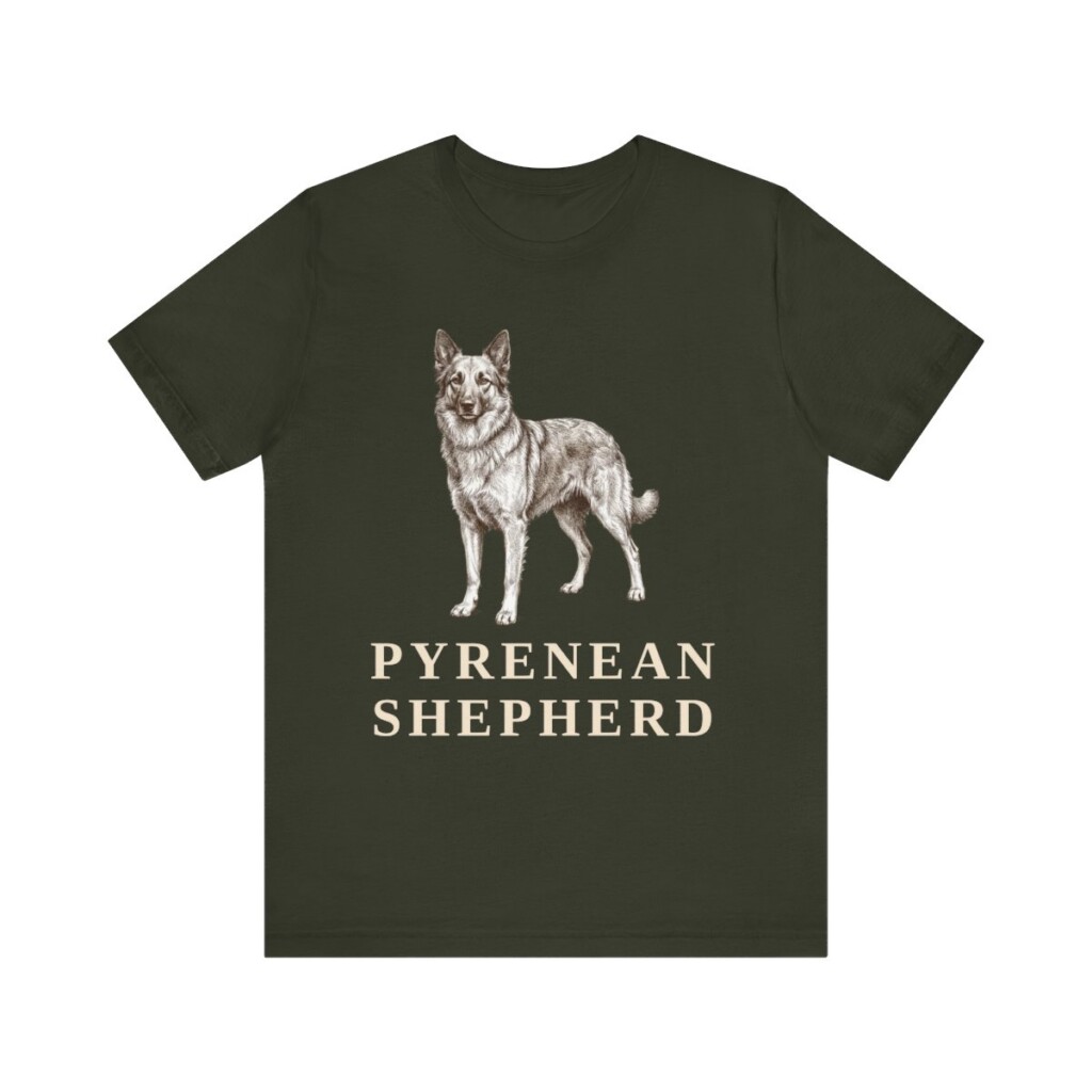 Pyrenean Shepherd Lover Shirt, Vintage Dog Sketch Tee, Dog Lover Gift Pyrenean Shepherd Lover Shirt, Vintage Dog Sketch Tee, Dog Lover Gift