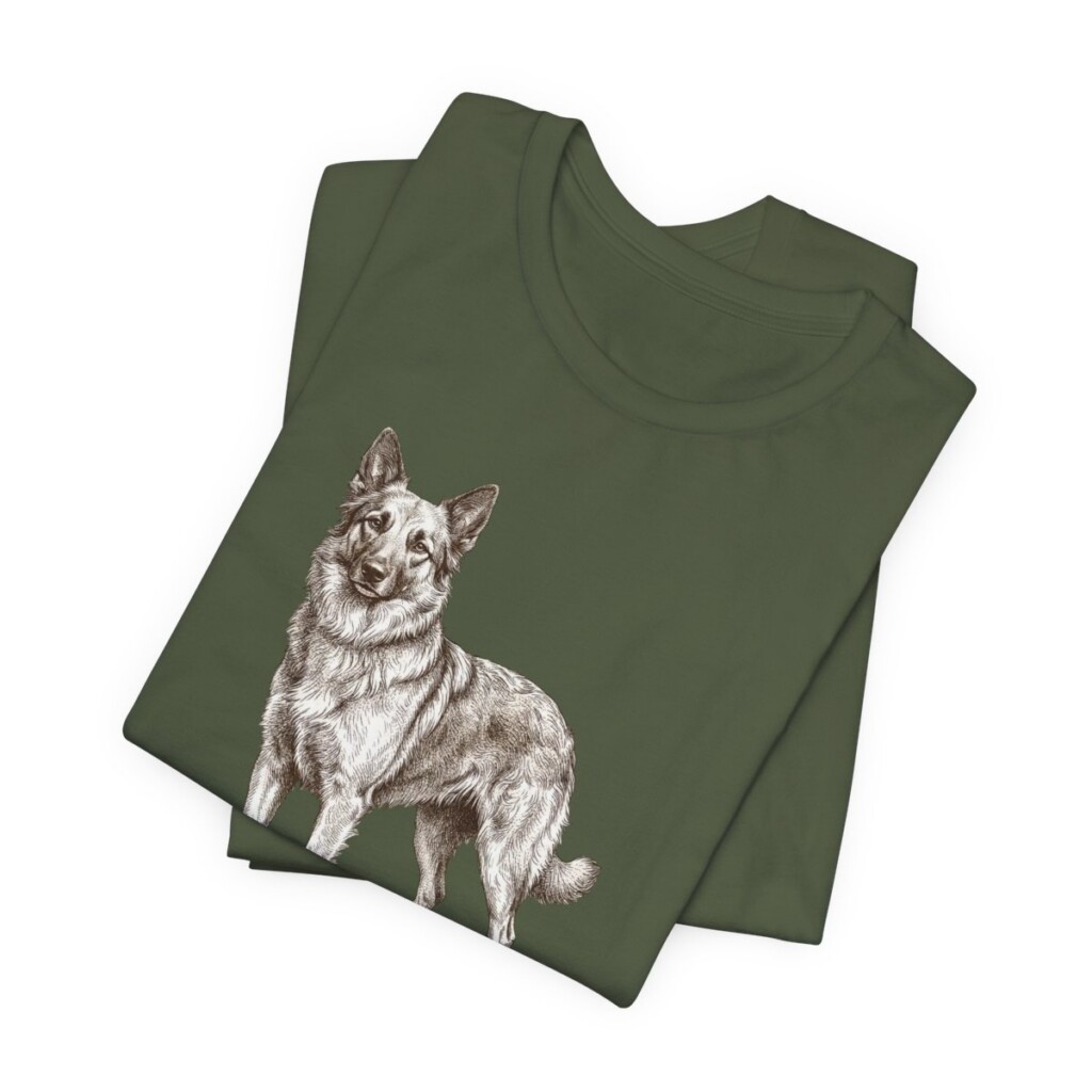 Pyrenean Shepherd Humor Shirt, Vintage Dog Sketch Tee, Dog Humor Gift