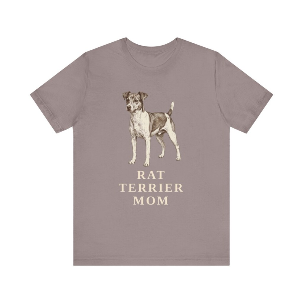 Rat Terrier Mom Shirt, Vintage Dog Sketch Tee, Dog Mom Gift