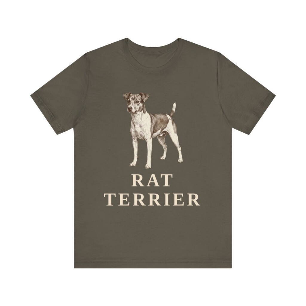 Rat Terrier Lover Shirt, Vintage Dog Sketch Tee, Dog Lover Gift Rat Terrier Lover Shirt, Vintage Dog Sketch Tee, Dog Lover Gift