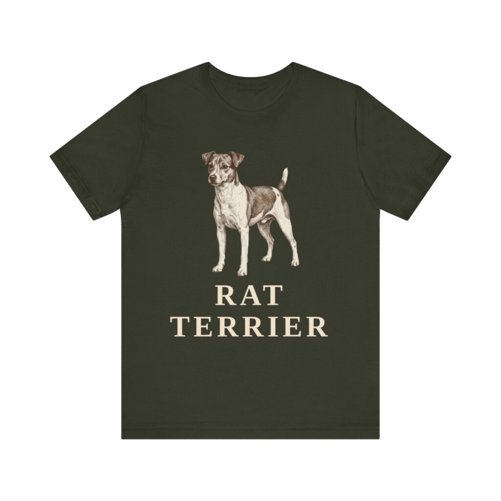 Rat Terrier Lover Shirt, Vintage Dog Sketch Tee, Dog Lover Gift Rat Terrier Lover Shirt, Vintage Dog Sketch Tee, Dog Lover Gift