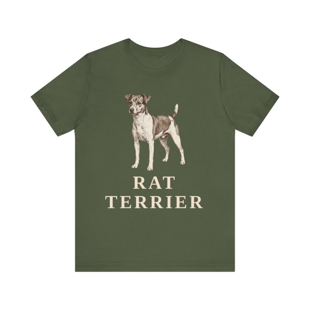 Rat Terrier Lover Shirt, Vintage Dog Sketch Tee, Dog Lover Gift Rat Terrier Lover Shirt, Vintage Dog Sketch Tee, Dog Lover Gift