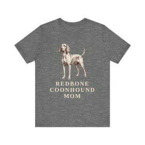 Redbone Coonhound Mom Shirt, Vintage Dog Sketch Tee, Dog Mom Gift