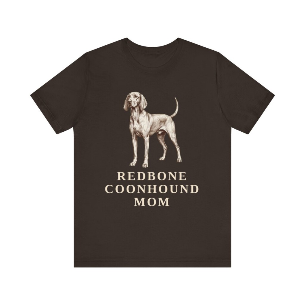 Redbone Coonhound Mom Shirt, Vintage Dog Sketch Tee, Dog Mom Gift Redbone Coonhound Mom Shirt, Vintage Dog Sketch Tee, Dog Mom Gift