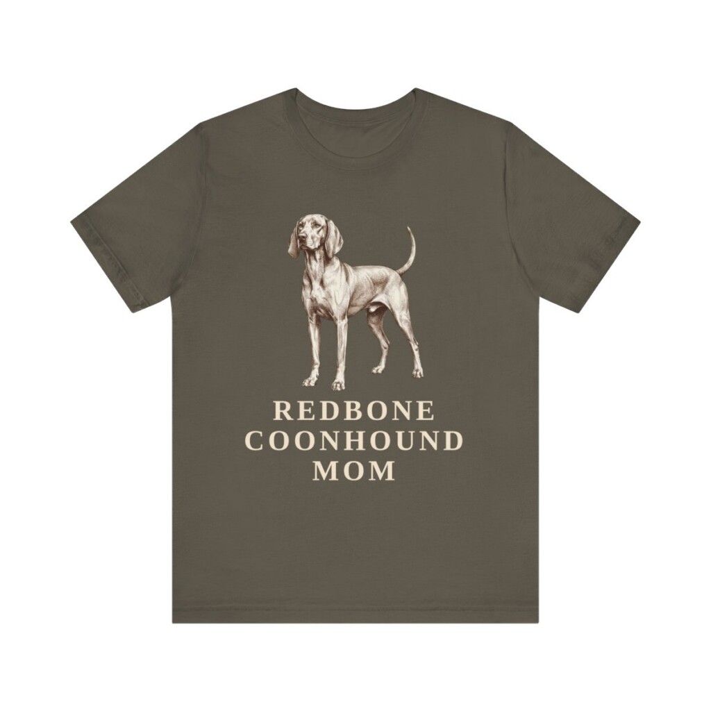 Redbone Coonhound Mom Shirt, Vintage Dog Sketch Tee, Dog Mom Gift Redbone Coonhound Mom Shirt, Vintage Dog Sketch Tee, Dog Mom Gift
