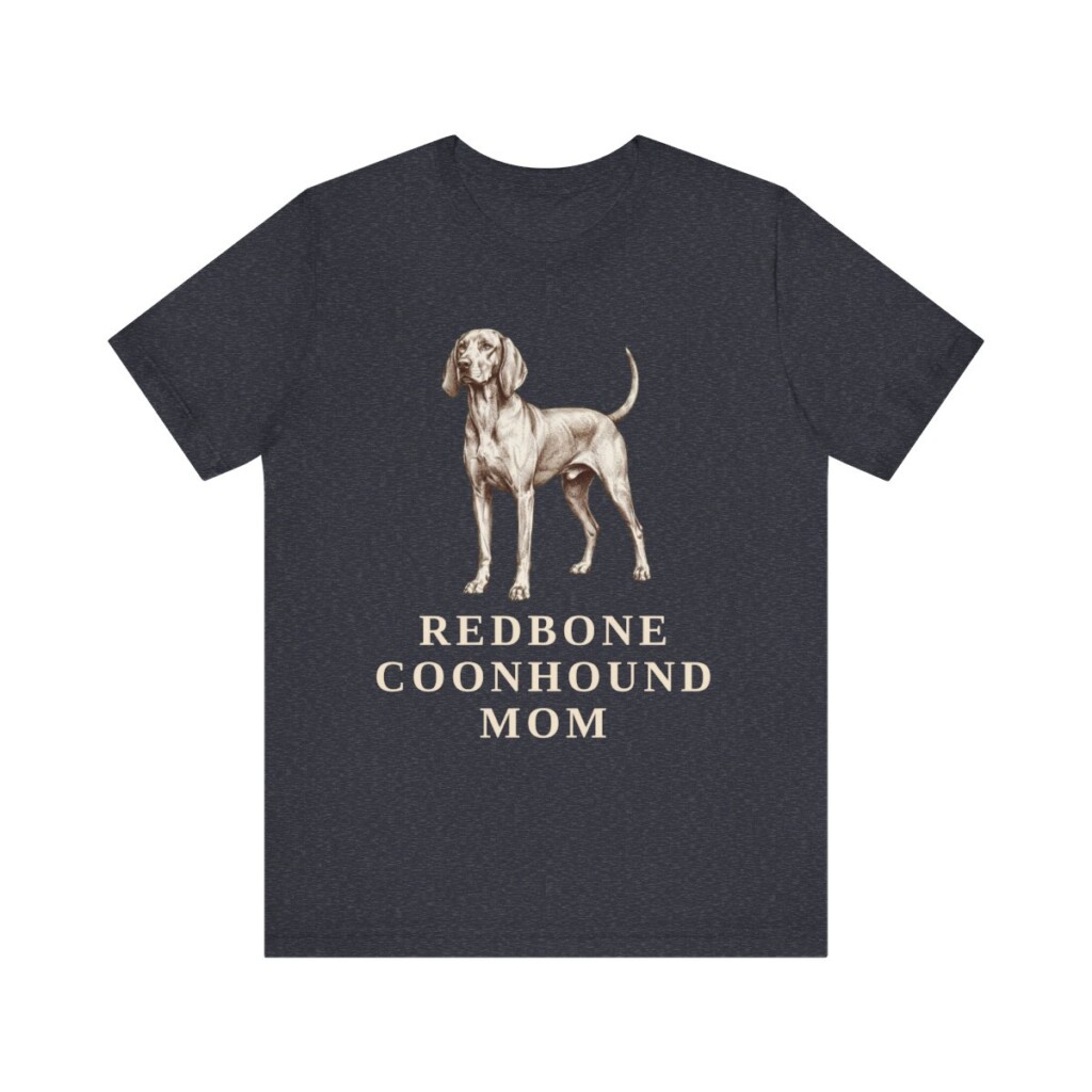 Redbone Coonhound Mom Shirt, Vintage Dog Sketch Tee, Dog Mom Gift Redbone Coonhound Mom Shirt, Vintage Dog Sketch Tee, Dog Mom Gift
