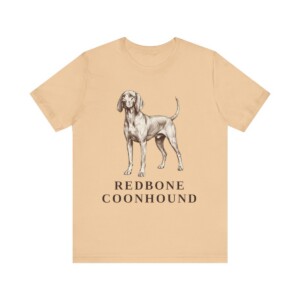Redbone Coonhound Lover Shirt, Vintage Dog Sketch Tee, Dog Lover Gift