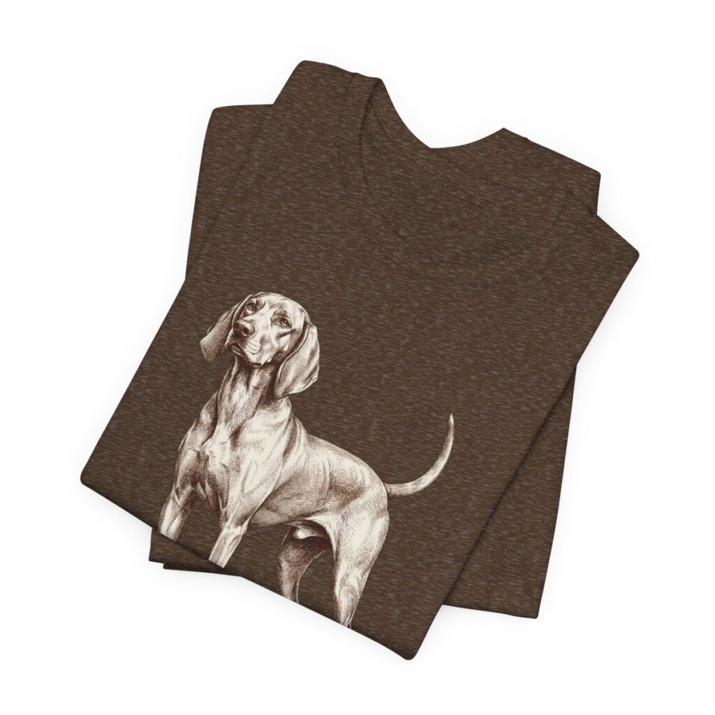 Redbone Coonhound Lover Shirt, Vintage Dog Sketch Tee, Dog Lover Gift