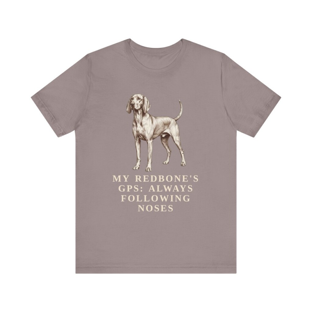 Redbone Coonhound Humor Shirt, Vintage Dog Sketch Tee, Dog Humor Gift