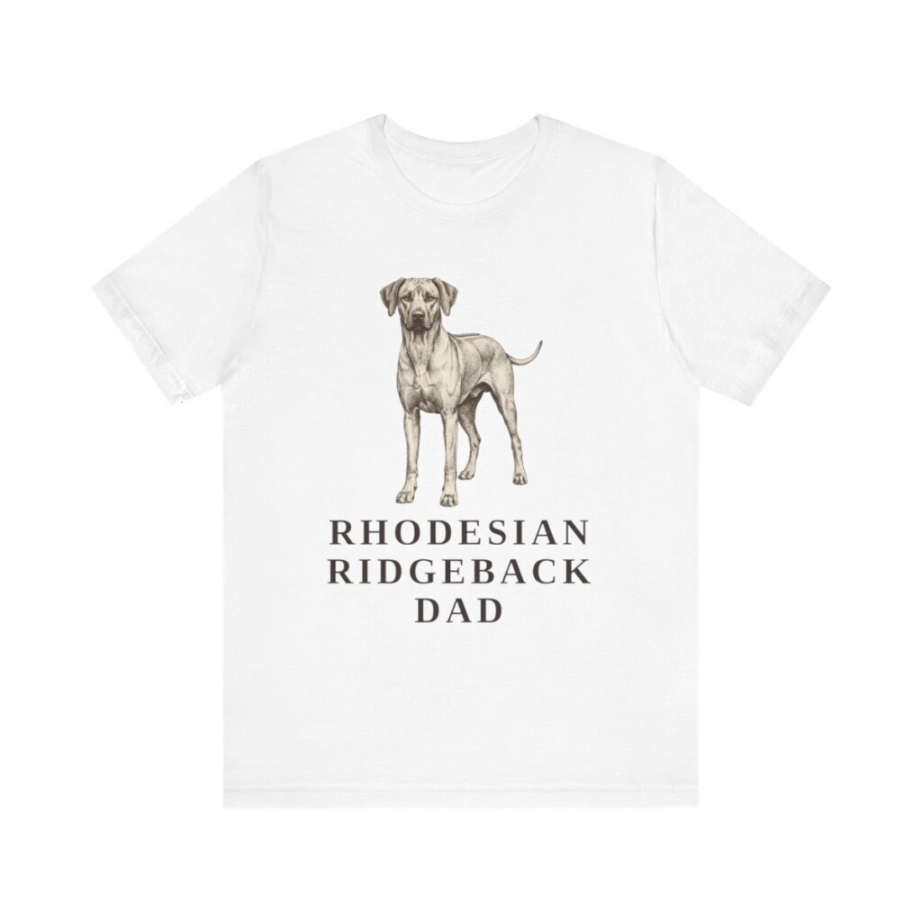 Rhodesian Ridgeback Dad Shirt, Vintage Dog Sketch Tee, Dog Dad Gift