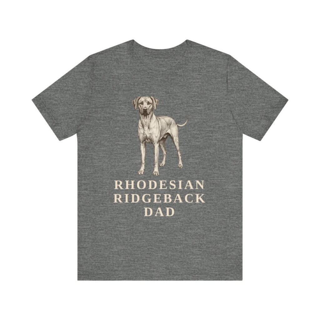 Rhodesian Ridgeback Dad Shirt, Vintage Dog Sketch Tee, Dog Dad Gift