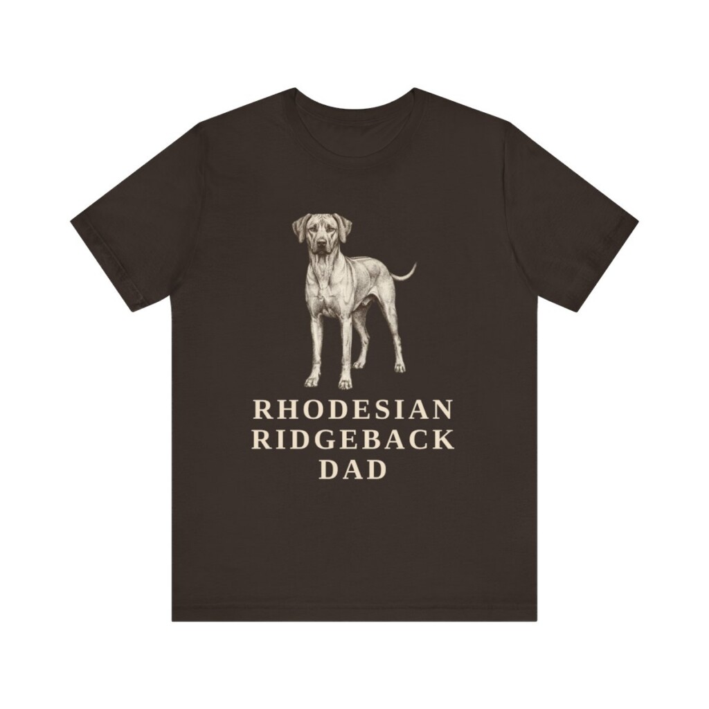 Rhodesian Ridgeback Dad Shirt, Vintage Dog Sketch Tee, Dog Dad Gift