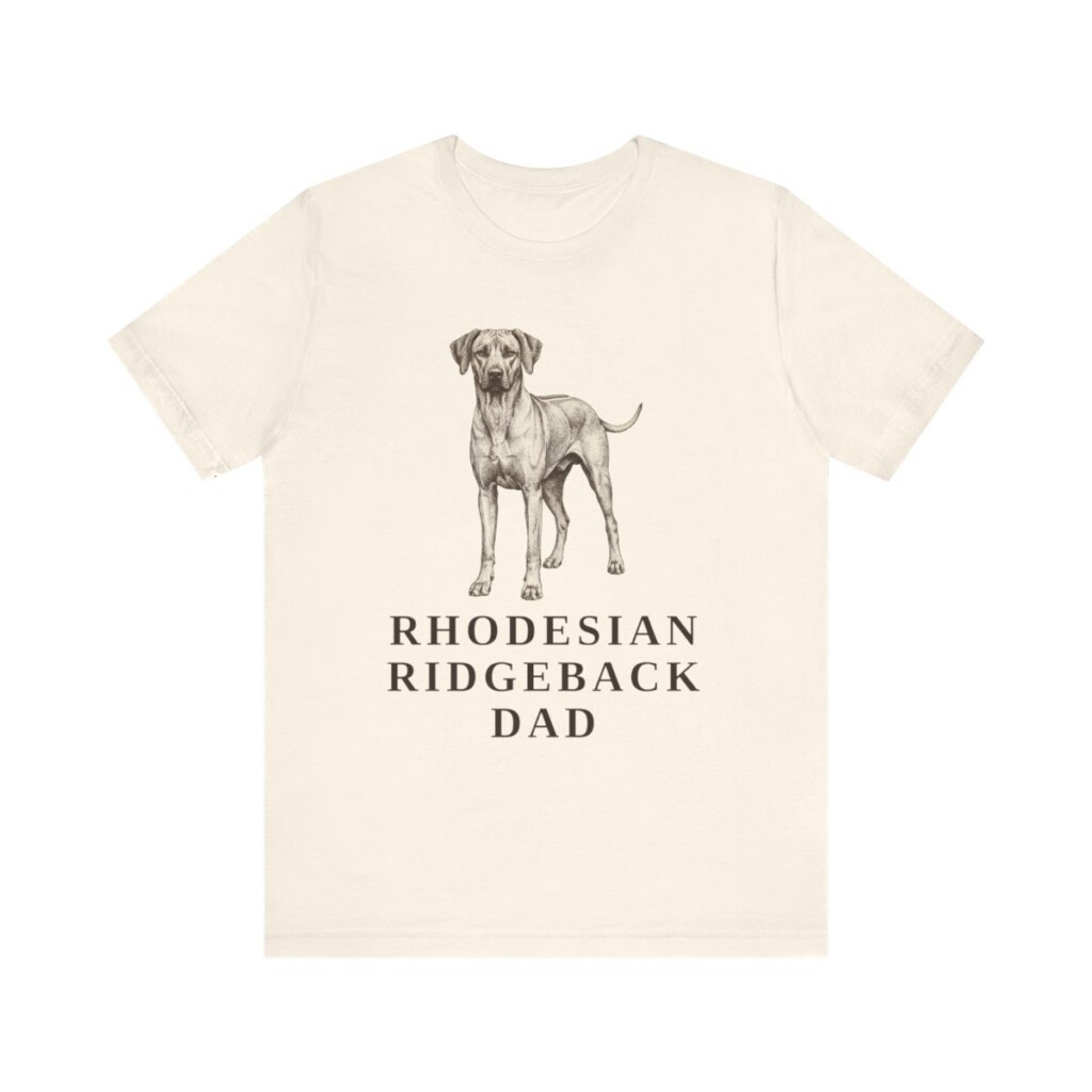 Rhodesian Ridgeback Dad Shirt, Vintage Dog Sketch Tee, Dog Dad Gift