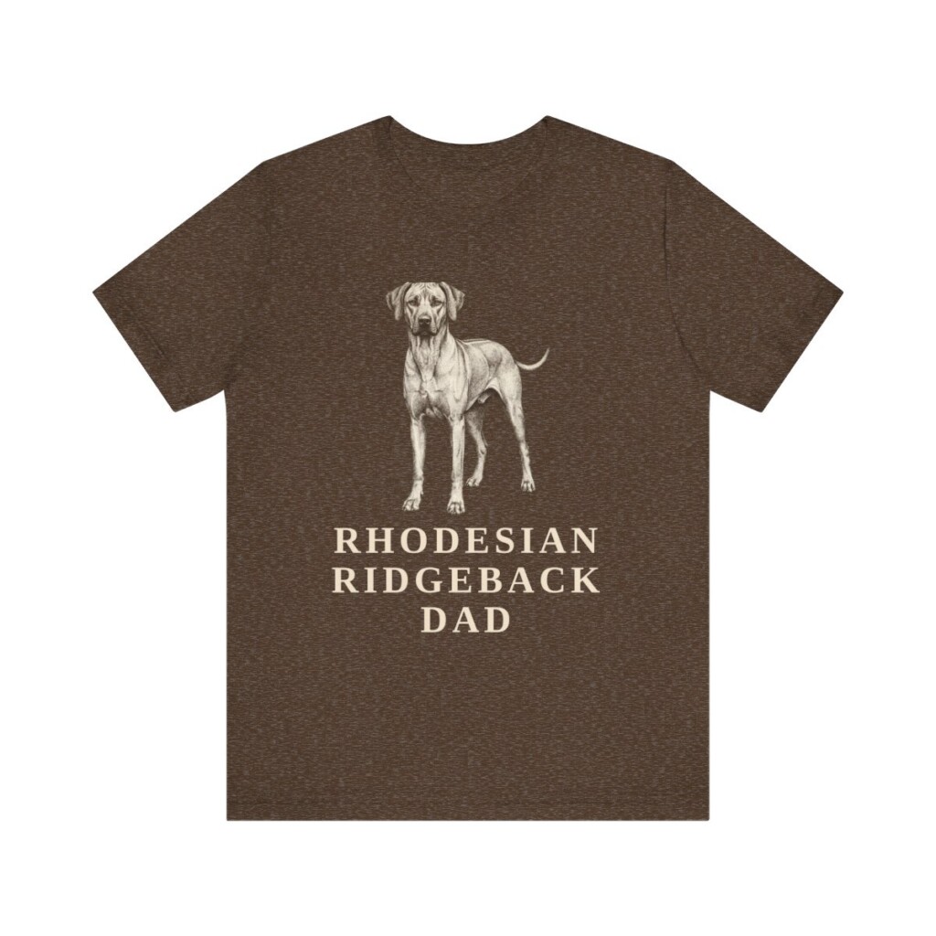 Rhodesian Ridgeback Dad Shirt, Vintage Dog Sketch Tee, Dog Dad Gift