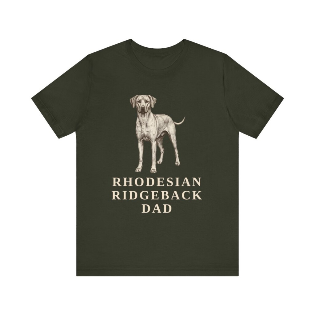Rhodesian Ridgeback Dad Shirt, Vintage Dog Sketch Tee, Dog Dad Gift