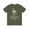 Rhodesian Ridgeback Dad Shirt, Vintage Dog Sketch Tee, Dog Dad Gift