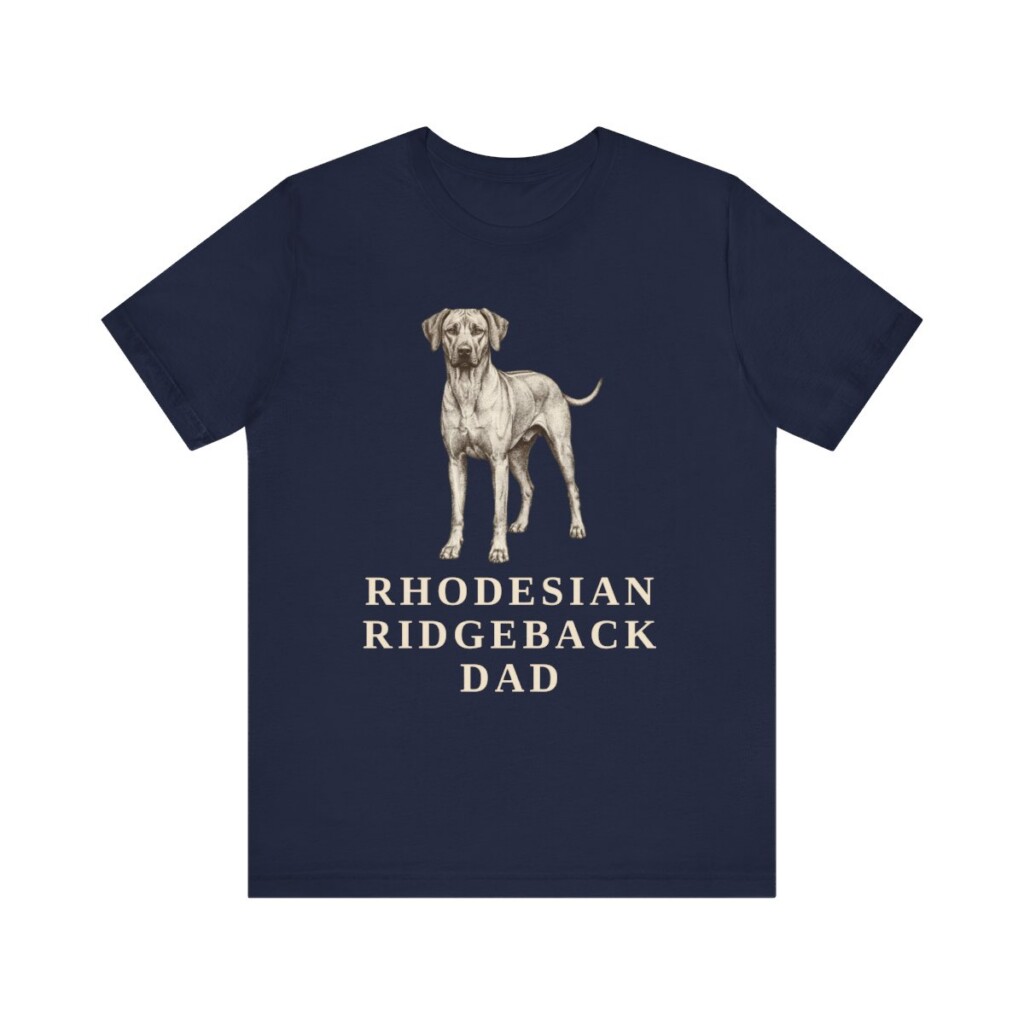 Rhodesian Ridgeback Dad Shirt, Vintage Dog Sketch Tee, Dog Dad Gift