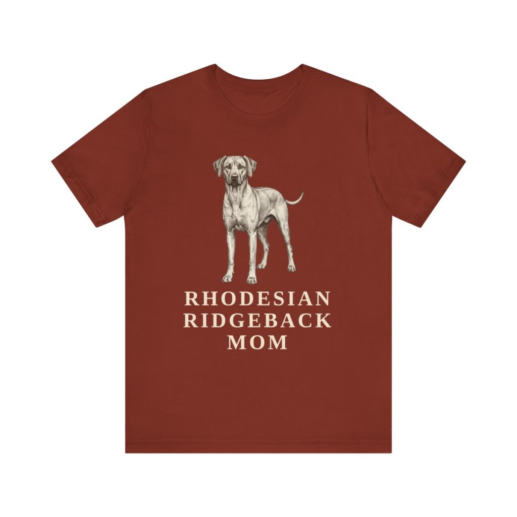 Rhodesian Ridgeback Mom Shirt, Vintage Dog Sketch Tee, Dog Mom Gift