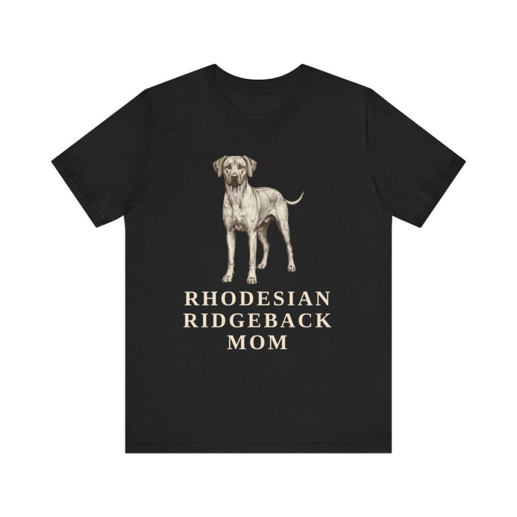 Rhodesian Ridgeback Mom Shirt, Vintage Dog Sketch Tee, Dog Mom Gift