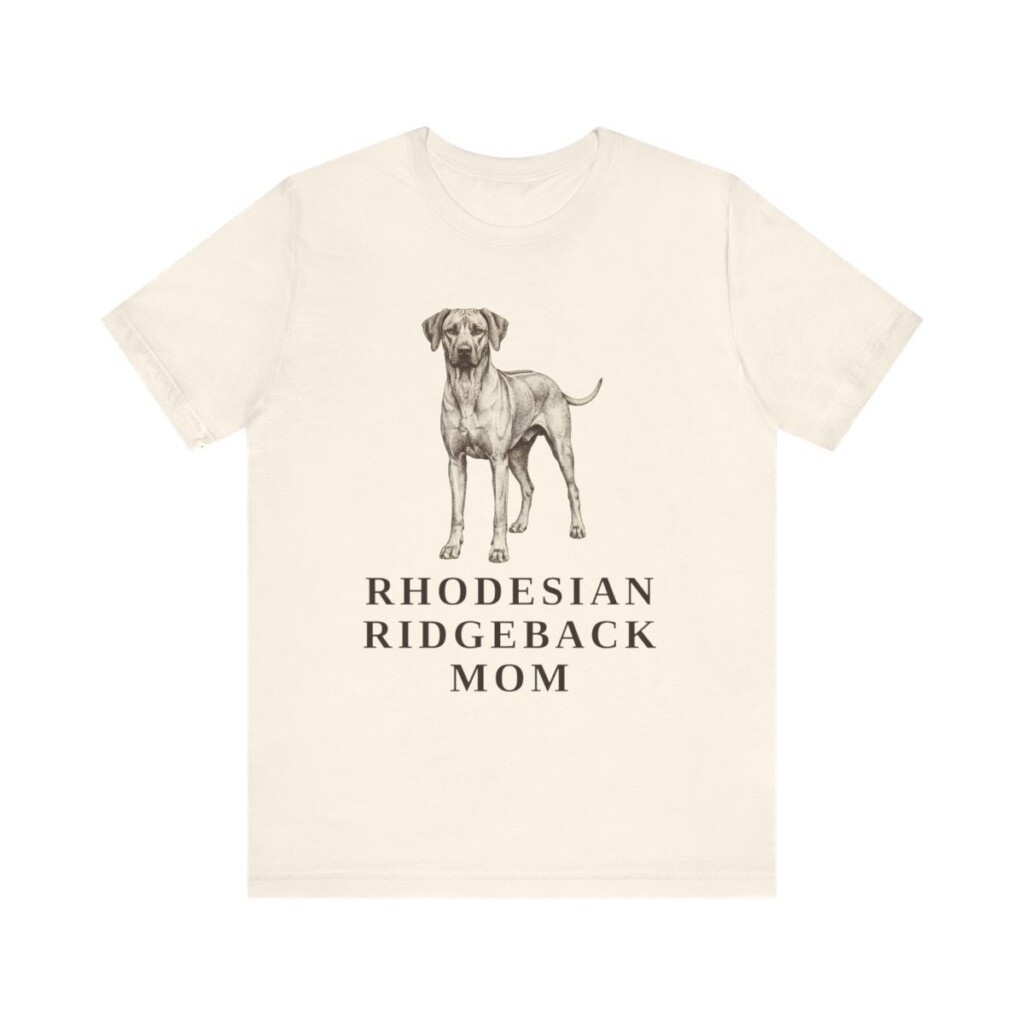 Rhodesian Ridgeback Mom Shirt, Vintage Dog Sketch Tee, Dog Mom Gift