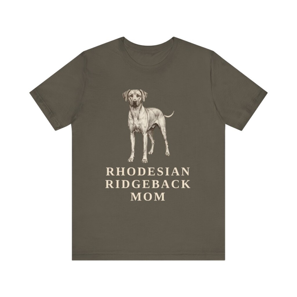Rhodesian Ridgeback Mom Shirt, Vintage Dog Sketch Tee, Dog Mom Gift