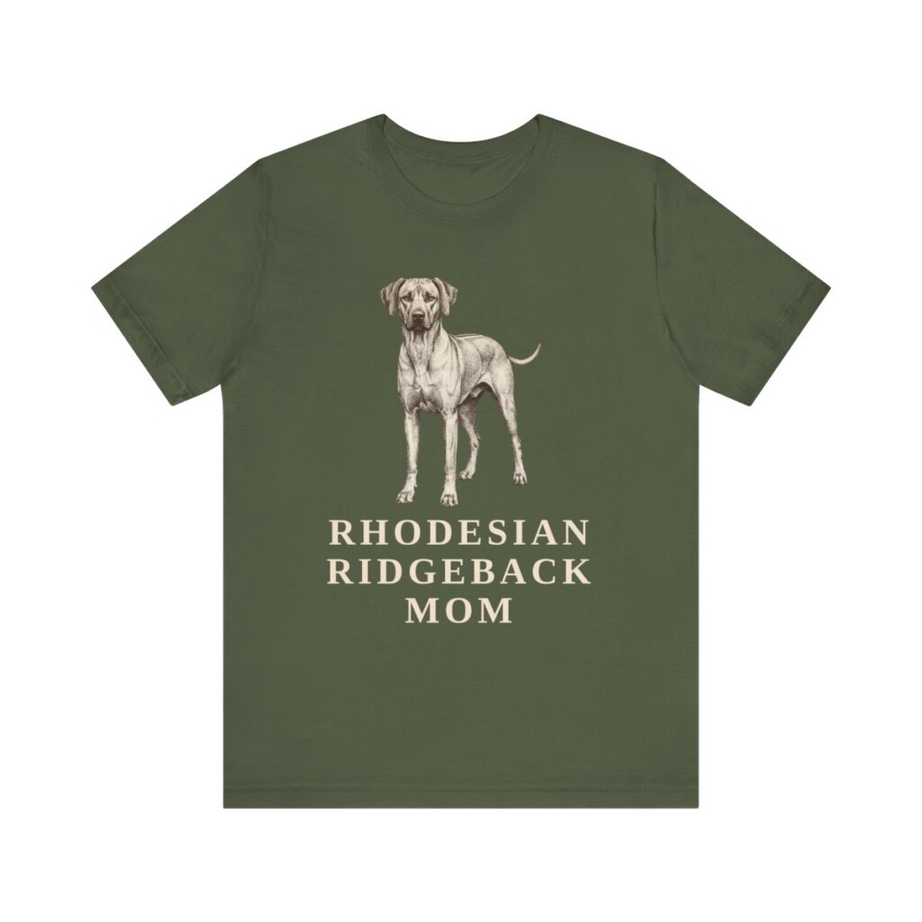 Rhodesian Ridgeback Mom Shirt, Vintage Dog Sketch Tee, Dog Mom Gift