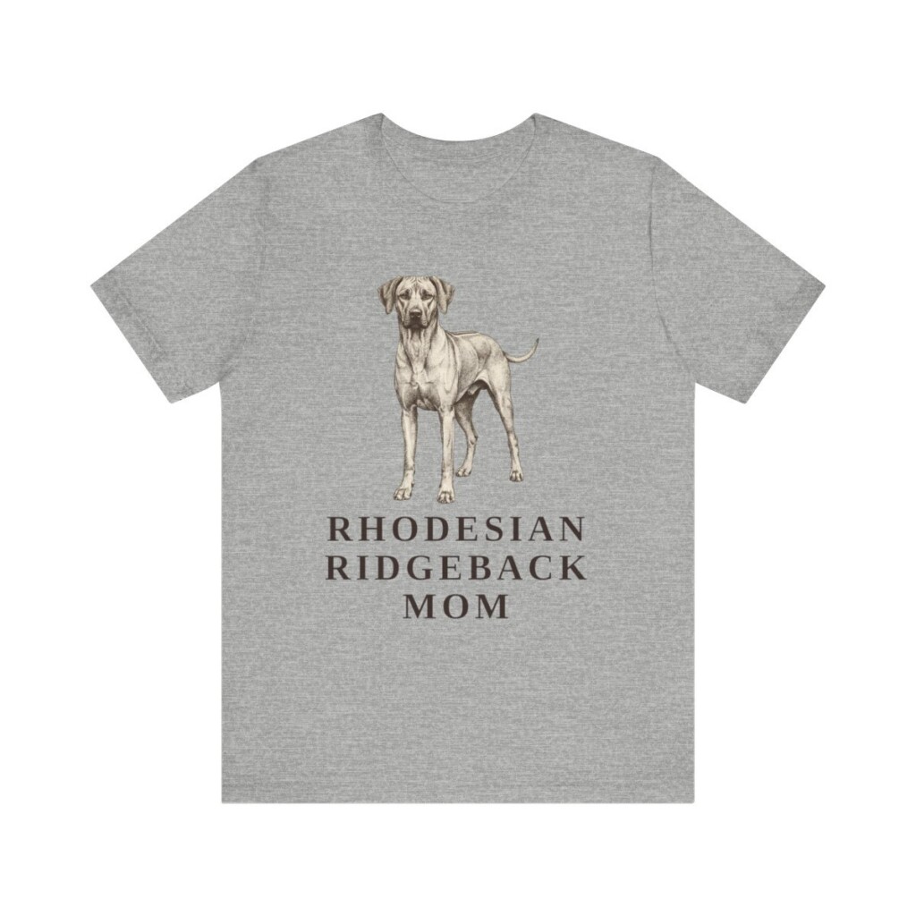 Rhodesian Ridgeback Mom Shirt, Vintage Dog Sketch Tee, Dog Mom Gift